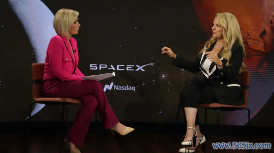 2026 年 6 月 12 日，纽约纳斯达克交游中心，SpaceX公司 总裁兼首席运营官格温妮・肖特韦尔在公司 IPO 上市时辰秉承 CNBC 专访。